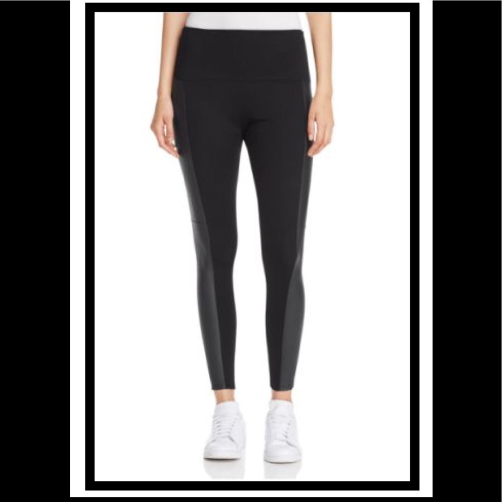 NWOT Lysse leggings with faux leather panel